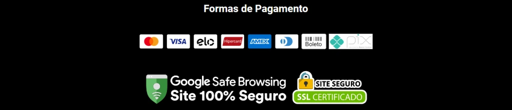 Selos de segurança e garantia